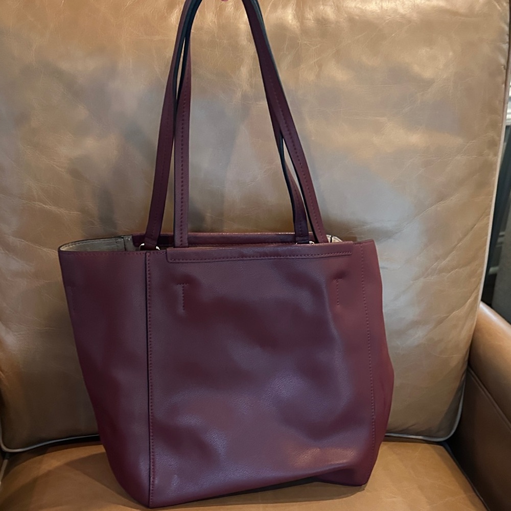 Elegant Burgundy Tote Bag